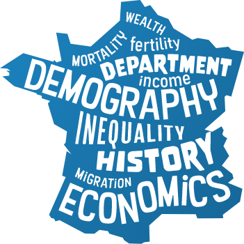 Nuage de mots sur une carte de France schématisée